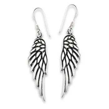 Angel Feathered Wings Dangling Earrings