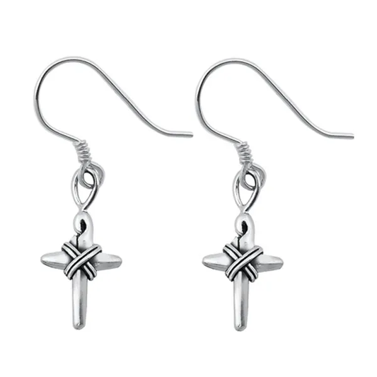 Dangling Cross Earrings