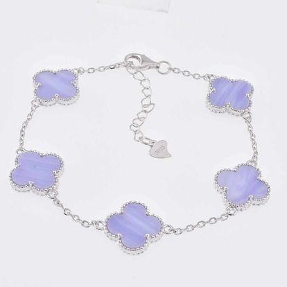 Purple Clover Bracelet