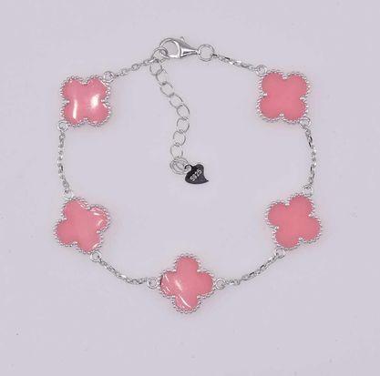 Pink Clover Bracelet