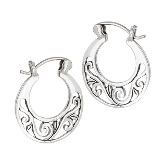 Filigree Hoop Earrings